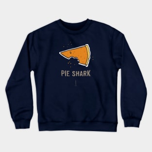 Pumpkin Pie Shark Thanksgiving T Shirt by SpacePod Tees Crewneck Sweatshirt